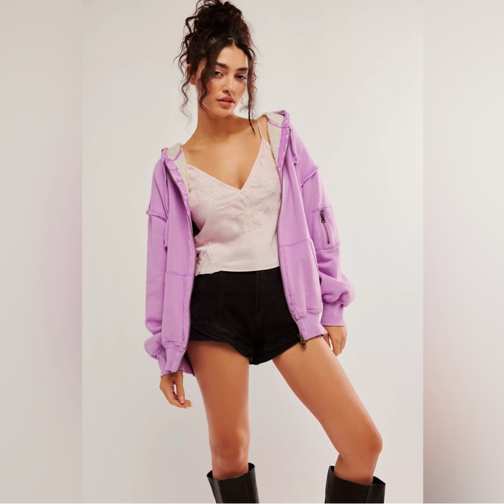 NWT We The Free By Your Side Lined Hoodie in Bubble Tea Size Large